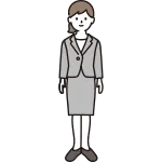 Woman In Suit SVG Icon